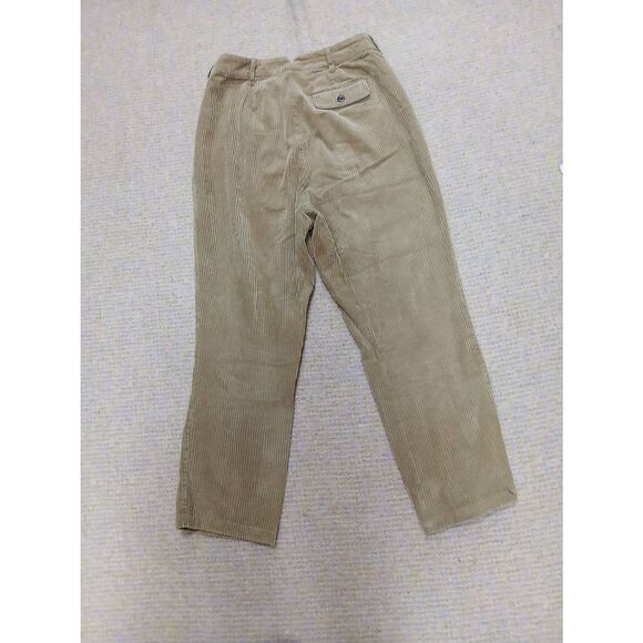 Alex mills women size 4 hi rise baggy straight leg camel yellow corduroy pants - Picture 5 of 7